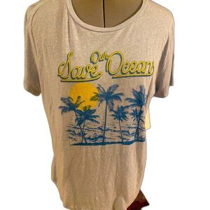 Nordstrom Life elsewhere sz lg Save the Oceans Tee NWT